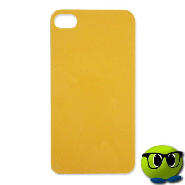 Coque IPhone 4 Jaune En PVC - Mrbulle 1 Coque IPhone 4 Jaune En PVC - Mrbulle