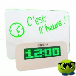 Petit Réveil Digital Fond Vert - Mrbulle