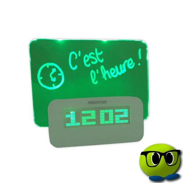 Petit Réveil Digital Fond Vert - Mrbulle 3 Petit Réveil Digital Fond Vert - Mrbulle - Image 3