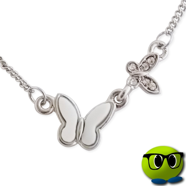 Joli Collier à Deux Pendentifs Papillons - Mrbulle 1 Joli Collier à Deux Pendentifs Papillons - Mrbulle