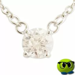 Collier Argenté Ravissant Au Strass Brillant - Mrbulle