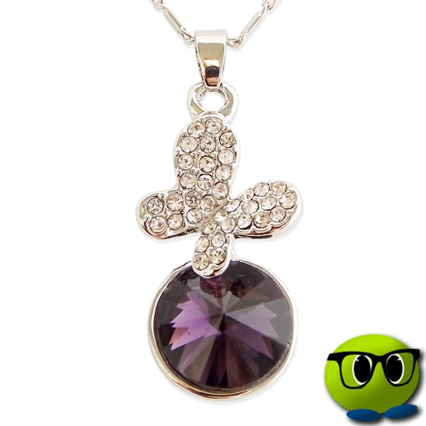 Pendentif Buterfly Sertie D'une Pierre Précieuse Violette - Mrbulle 1 Pendentif Buterfly Sertie D'une Pierre Précieuse Violette - Mrbulle