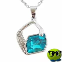Collier Argent Avec ChaĂźne Pierre Turquoise - Mrbulle