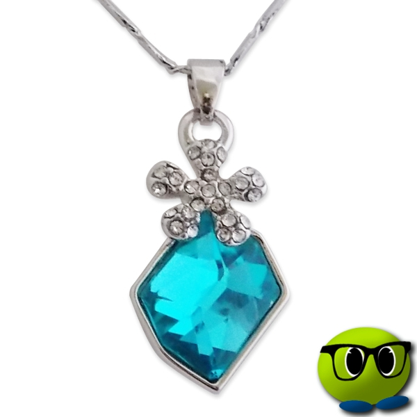 Tour De Cou Argenté Sautoir Anneau Et Pierre Précieuse Bleue - Mrbulle 1 Tour De Cou Argenté Sautoir Anneau Et Pierre Précieuse Bleue - Mrbulle