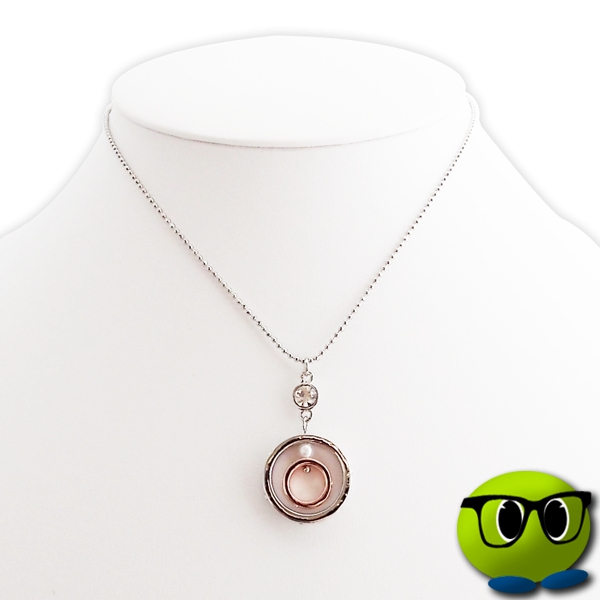 Splendide Collier à Pendentif Anneaux Et Strass - Mrbulle 2 Splendide Collier à Pendentif Anneaux Et Strass - Mrbulle - Image 2