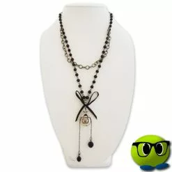 Charmant Sautoir à Noeud Noir - Mrbulle