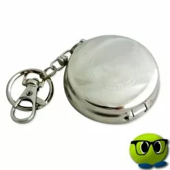 Cendrier De Poche Insolite Motif Cannabis Encerclé De Point - Mrbulle