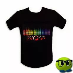 T-shirt Interactif Enceintes LED - Mrbulle