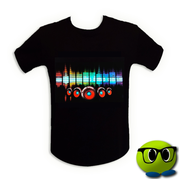 T-shirt Interactif Enceintes LED - Mrbulle 2 T-shirt Interactif Enceintes LED - Mrbulle - Image 2