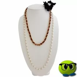 Sautoir Perles Et Fleur Ă Offrir Comme Cadeau - Mrbulle