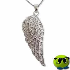 Collier Aile D'ange Strass Pour Toutes Les Dames - Mrbulle