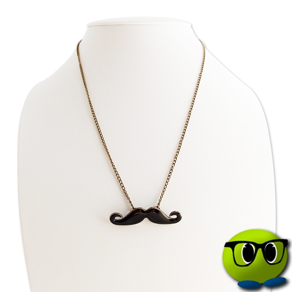Collier Inédit Avec Un Pendentif Moustache - Mrbulle 2 Collier Inédit Avec Un Pendentif Moustache - Mrbulle - Image 2