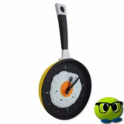 Horloge Murale Insolite Ayant La Forme D'un Oeuf Sur Le Plat - Mrbulle