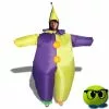 Costume Divertissant De Clown Jaune Et Violet Gonflable - Mrbulle