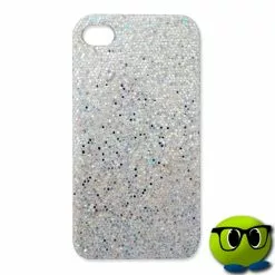 Coque Spécial Pour IPhone 4 Sous Forme De Paillettes Argentées - Mrbulle
