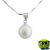 Collier Raffiné à Pendentif Perle Nacrée Blanche - Mrbulle