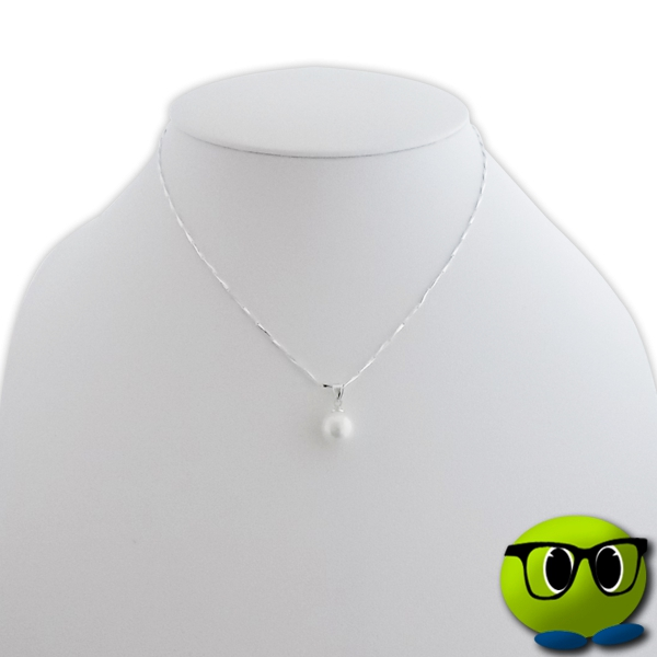 Collier Raffiné à Pendentif Perle Nacrée Blanche - Mrbulle 2 Collier Raffiné à Pendentif Perle Nacrée Blanche - Mrbulle - Image 2