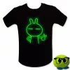 T-shirt Phosphorescent Insolite Ayant L'aspect D'un Lapin - Mrbulle