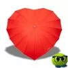 Parapluie Romantique En Forme De Coeur Rouge - Mrbulle