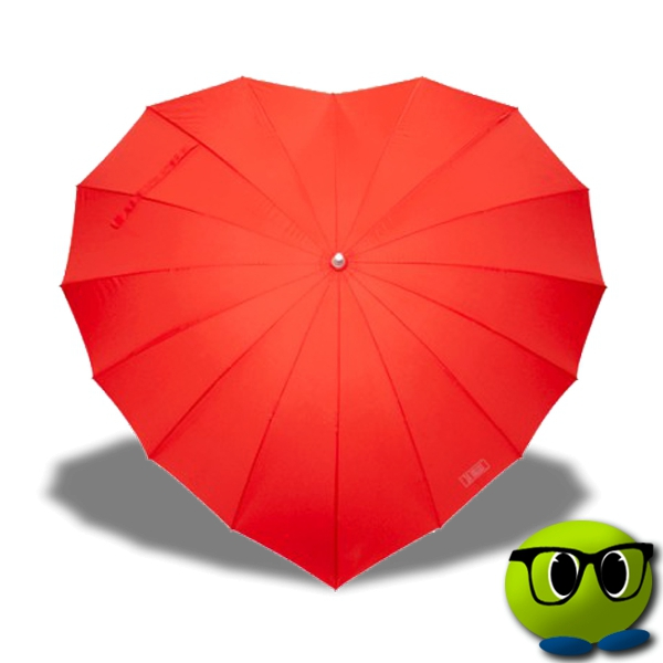 Parapluie Romantique En Forme De Coeur Rouge - Mrbulle 1 Parapluie Romantique En Forme De Coeur Rouge - Mrbulle