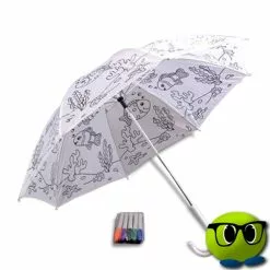 Parapluie Ă Motifs Poisson Ă Colorier - Mrbulle
