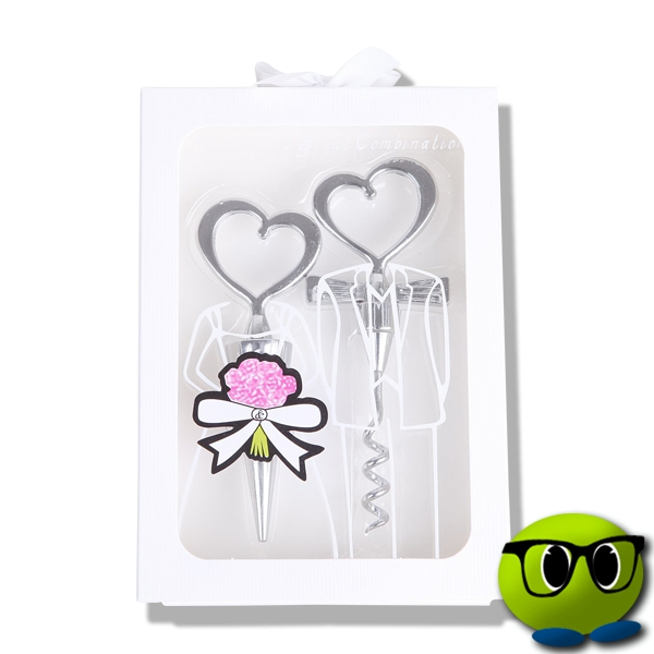 Lot De Tire-bouchon Et Bouchon En Forme De Cœur - Mrbulle 1 Lot De Tire-bouchon Et Bouchon En Forme De Cœur - Mrbulle