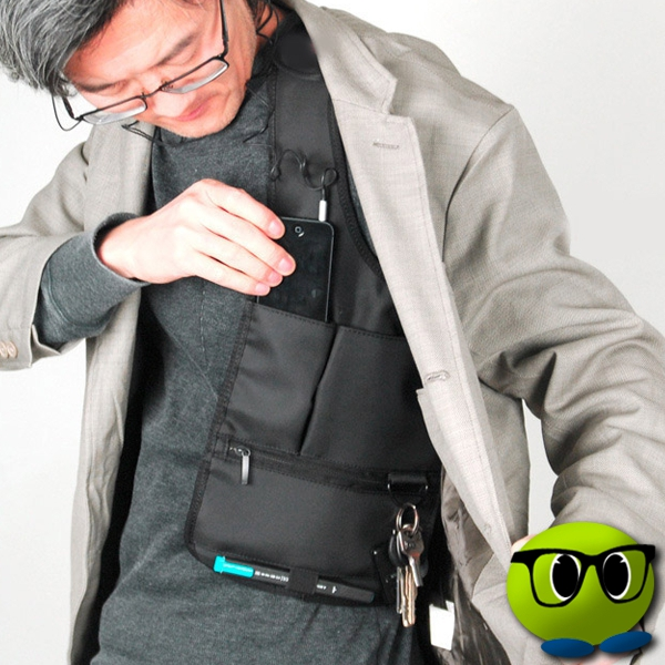 Sacoche En Forme De Gilet Multi-poche - Mrbulle 1 Sacoche En Forme De Gilet Multi-poche - Mrbulle