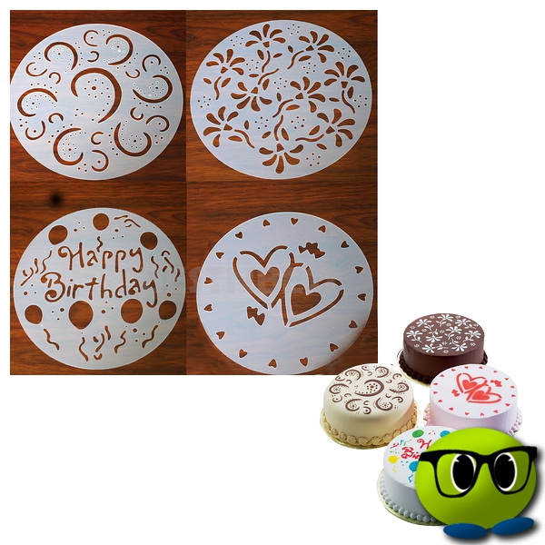 Pochoirs à Gâteau Insolites - Mrbulle 1 Pochoirs à Gâteau Insolites - Mrbulle