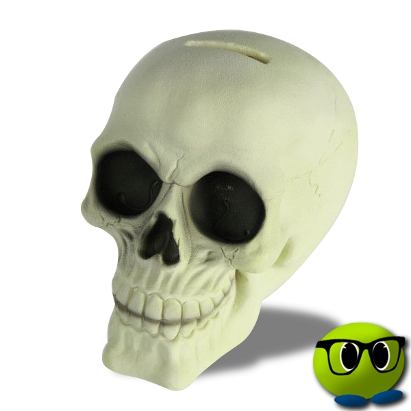 Crâne Tirelire Brillante - Mrbulle 1 Crâne Tirelire Brillante - Mrbulle
