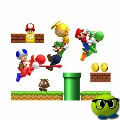 Fresque Murale à Coller Super Mario - Mrbulle