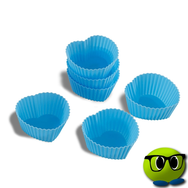 Lot De 6 Moules Pour Muffins En Forme De Cœurs - Mrbulle 2 Lot De 6 Moules Pour Muffins En Forme De Cœurs - Mrbulle - Image 2