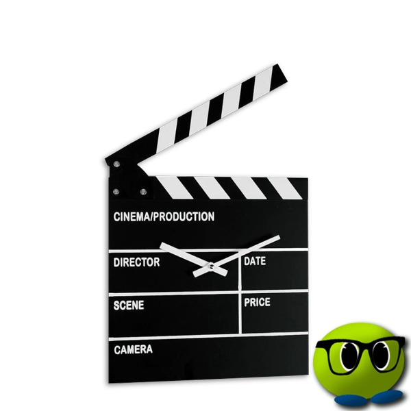 Montre Murale En Forme De Clap Cinéma - Mrbulle 1 Montre Murale En Forme De Clap Cinéma - Mrbulle