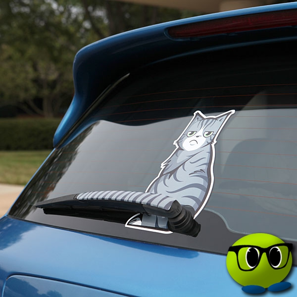 Stickers En Forme De Chat Pour Pare-brise - Mrbulle 2 Stickers En Forme De Chat Pour Pare-brise - Mrbulle - Image 2