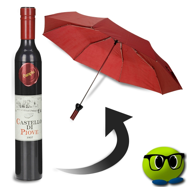 Parapluie En Forme De Bouteille De Vin - Mrbulle 1 Parapluie En Forme De Bouteille De Vin - Mrbulle