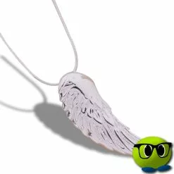 Collier Pendentif Argenté Aile D'ange - Mrbulle
