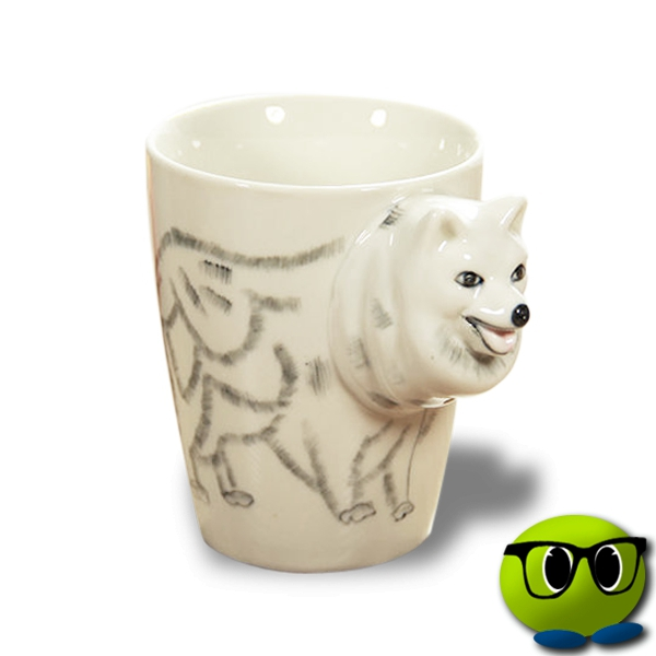 Mug 3D Chien Loup En Céramique - Mrbulle 1 Mug 3D Chien Loup En Céramique - Mrbulle
