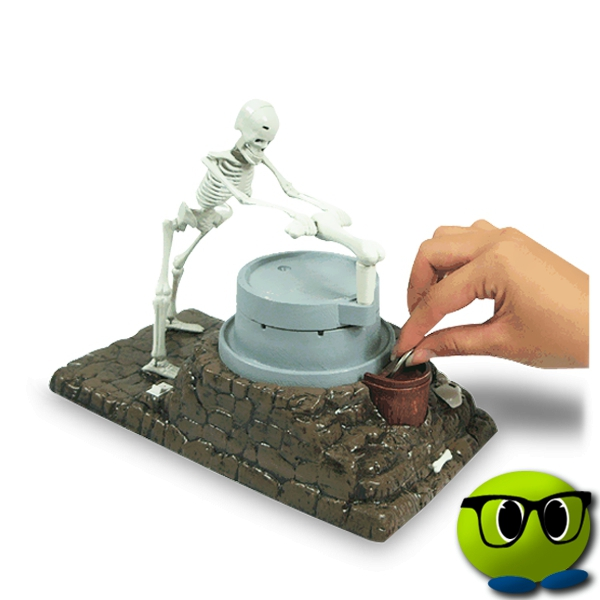 Tirelire Squelette Plastique Broyeur De Pièces - Mrbulle 1 Tirelire Squelette Plastique Broyeur De Pièces - Mrbulle