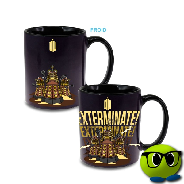 Mug Thermoréactif Dr Who Exterminate En Céramique - Mrbulle 1 Mug Thermoréactif Dr Who Exterminate En Céramique - Mrbulle