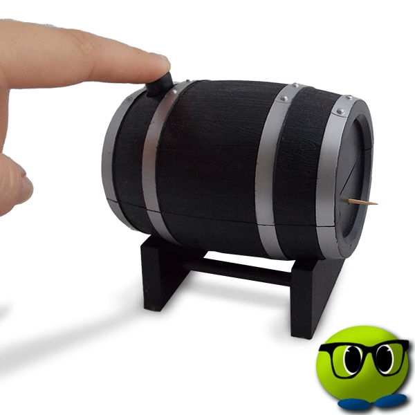 Distributeur De Cure-dents En Forme De Tonneau - Mrbulle 2 Distributeur De Cure-dents En Forme De Tonneau - Mrbulle - Image 2