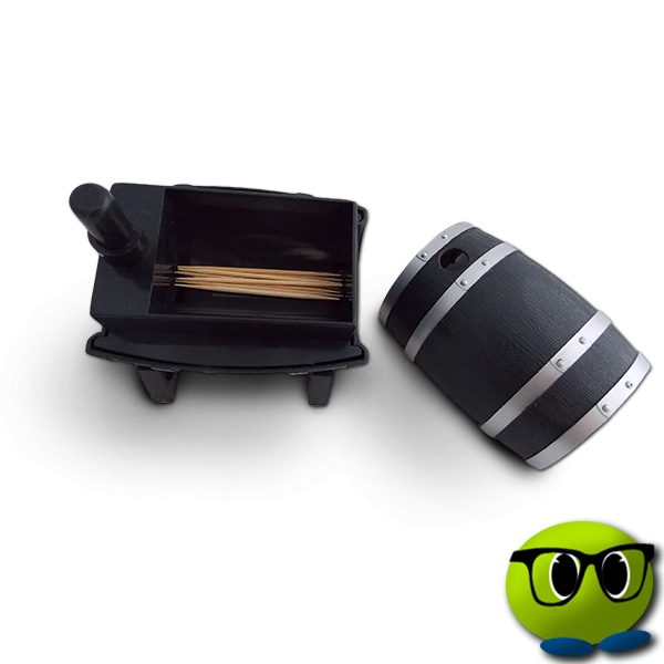 Distributeur De Cure-dents En Forme De Tonneau - Mrbulle 3 Distributeur De Cure-dents En Forme De Tonneau - Mrbulle - Image 3