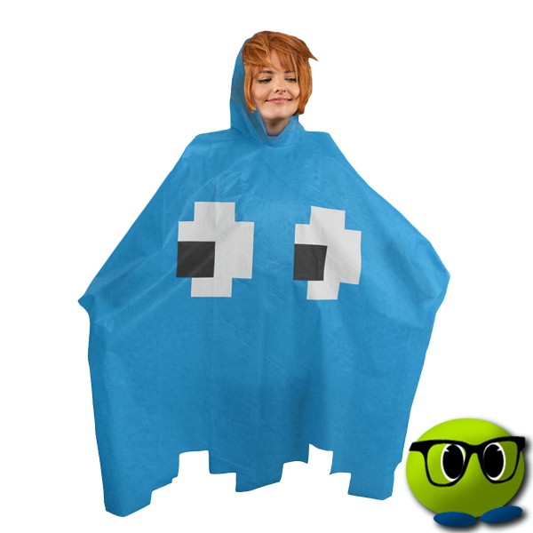 Poncho Imperméable Fantôme De PacMan - Mrbulle 1 Poncho Imperméable Fantôme De PacMan - Mrbulle