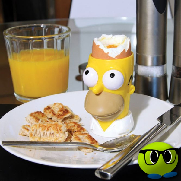 Kit Coquetier Tête Homer Simpson - Mrbulle 1 Kit Coquetier Tête Homer Simpson - Mrbulle